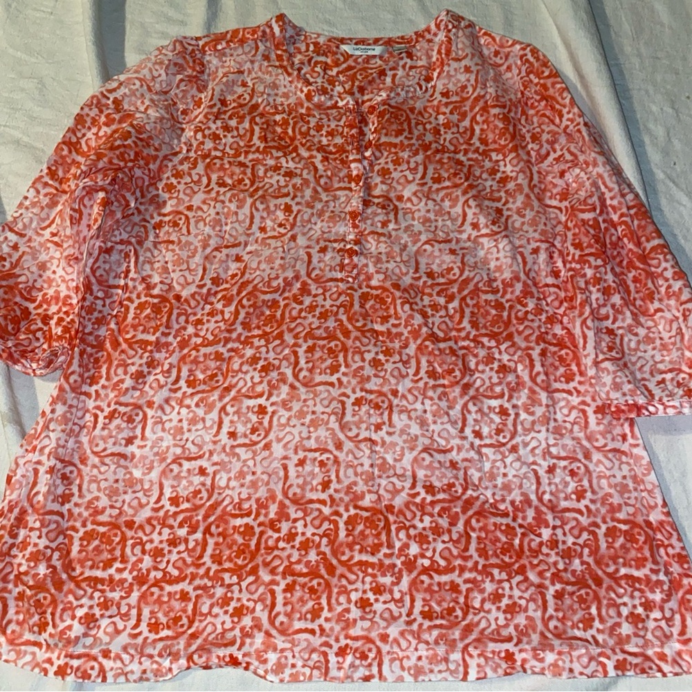 Liz Claiborne New York Blouse Women’s Size XL 3/4 Sleeve